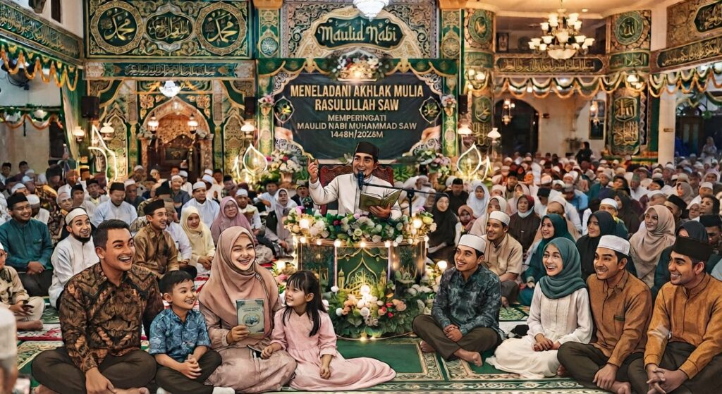 Ilustrasi kebersamaan dan keteladanan mulia dalam momentum peringatan Maulid Nabi Muhammad SAW bersama Hyundai Ciayumajakuning